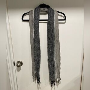 Chic Black and Gray Women's Scarf